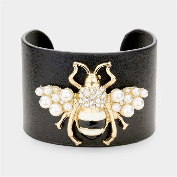 Jewelry - Queen Bee Leather Cuff Bracelet